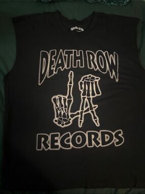 Death Row Records Black Muscle Tee